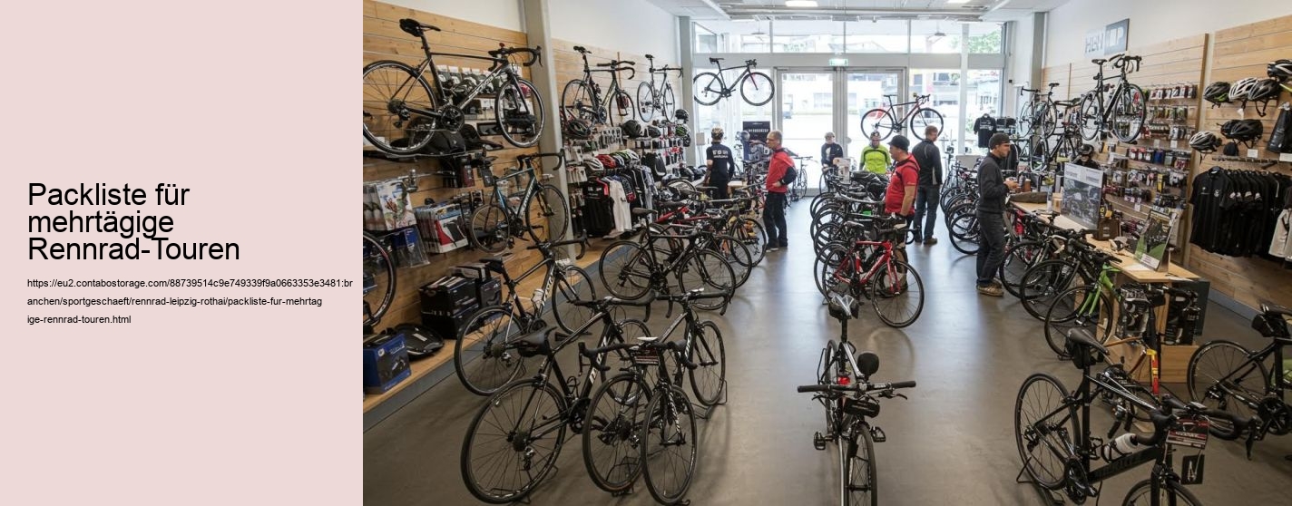 Packliste für mehrtägige Rennrad-Touren