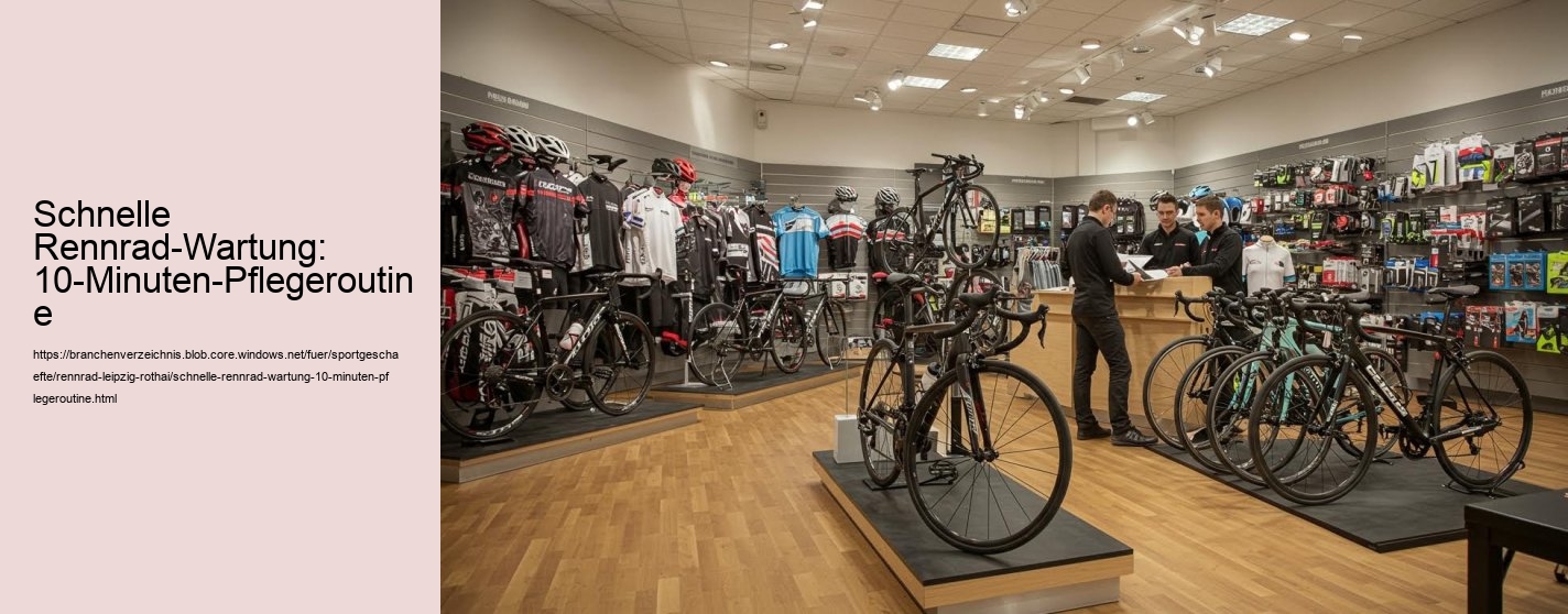 Schnelle Rennrad-Wartung: 10-Minuten-Pflegeroutine
